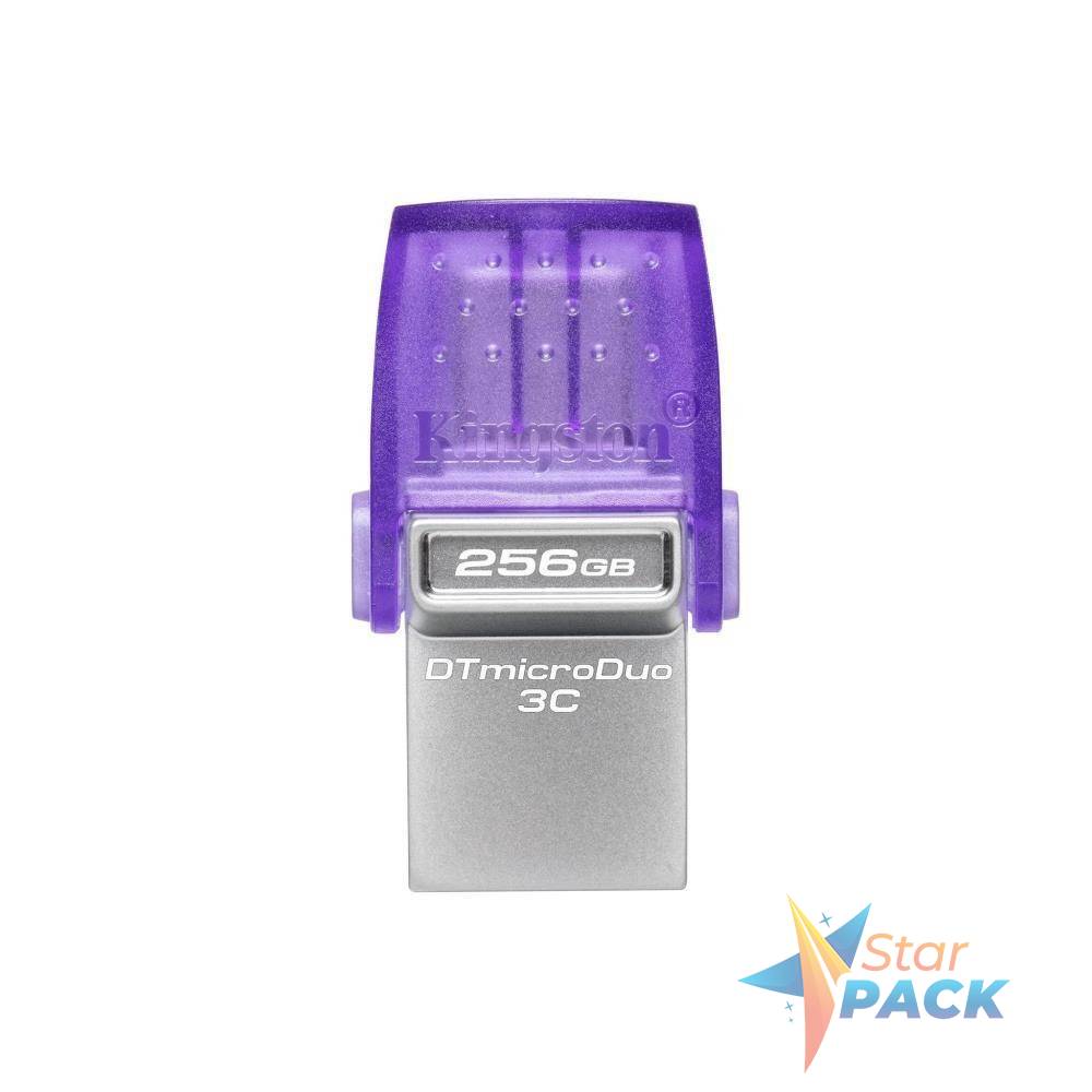 256GB DataTraveler microDuo 3C 200MB/s dual USB-A + USB-C