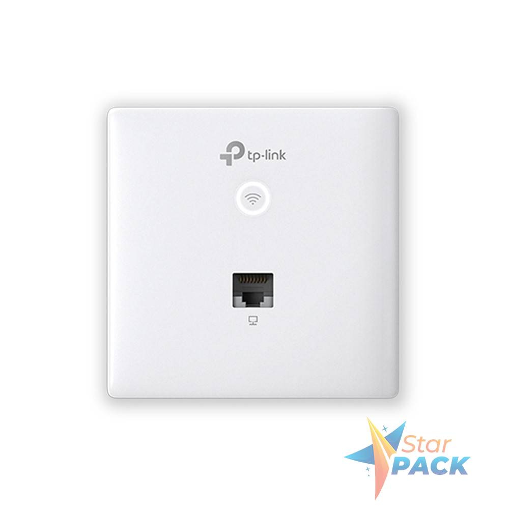 ACCESS POINT TP-LINK wall-plate, wireless 1200Mbps, 2 x Gigabit port, 2 antene interne, alimentare PoE, montare in perete