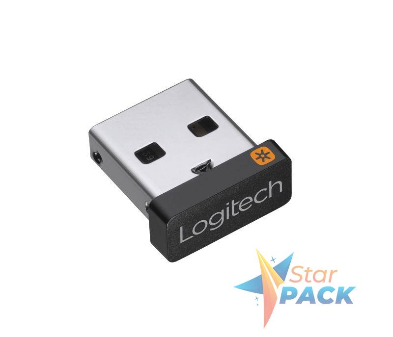ADAPTOARE wireless programabile Logitech, conectare prin USB 2.0, distanta 10 m, Unifying, antena interna