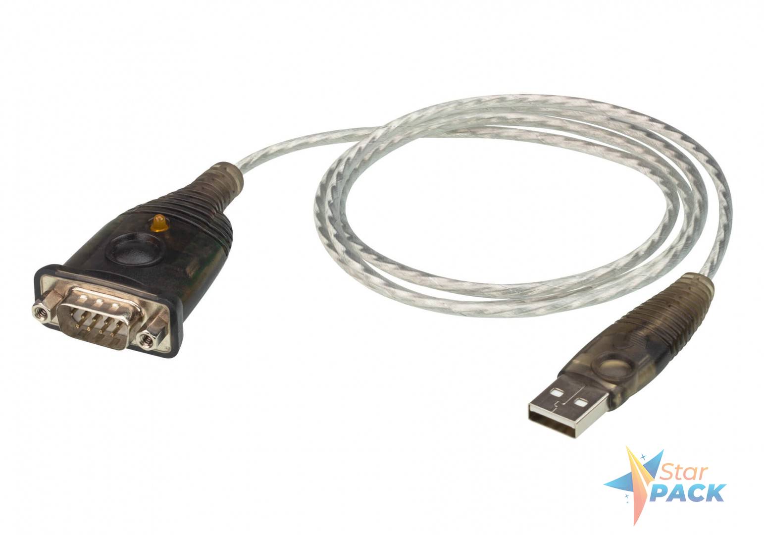 ADAPTOR USB ATEN, USB 2.0 la Serial RS232, 1 m, gri