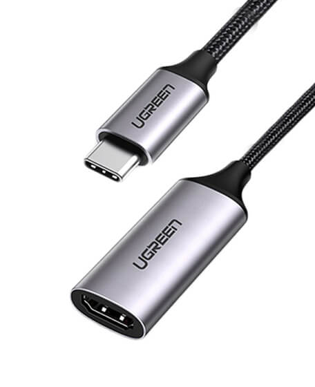 ADAPTOR video Ugreen, CM297 USB Type-C la 1 x HDMI la 60 Hz, conectori auriti, negru  - 6957303874446