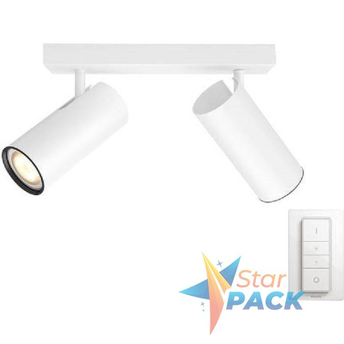 APLICA smart PHILIPS, LED, soclu GU10, putere 5.5 W x 2, tip lumina alb, 500 lumeni, alimentare 220 - 230 V