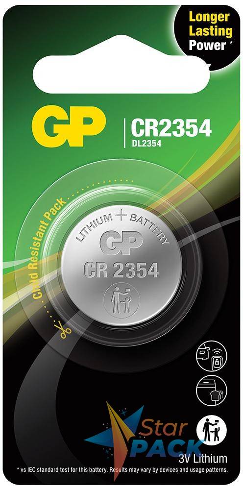 Baterie GP Batteries, butoni 3V lithium, blister 1 buc. GPCR2354E-2CPU1