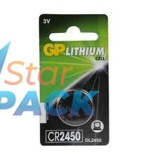 Baterie GP Batteries, butoni 3V lithium, blister 1 buc. GPCR2450-2CPU1  - 945243