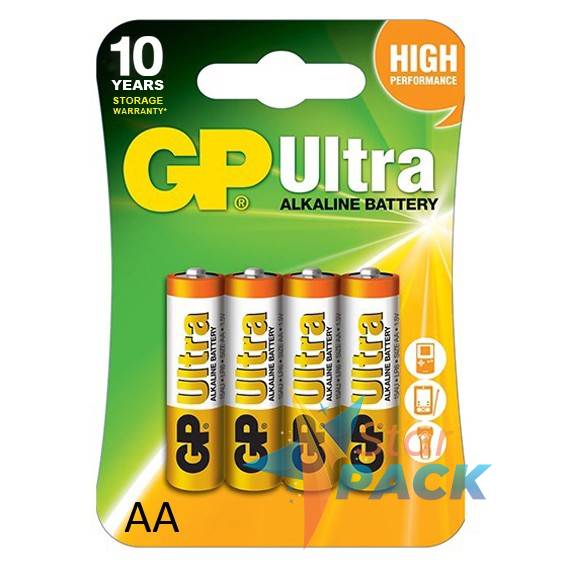 Baterie GP Batteries, Ultra Alcalina AA 1.5V alcalina, blister 4 buc. GP15AU-2UE4