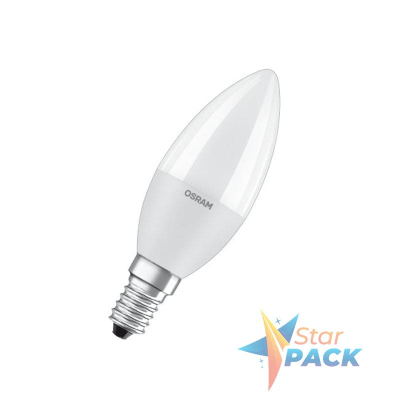 BEC LED Osram, soclu E14, putere 7W, forma lumanare, lumina alb naturala, alimentare 220 - 240 V