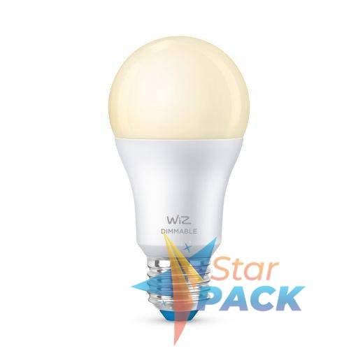 BEC smart LED Philips, soclu E27, putere 8W, forma clasic, lumina alb, alimentare 220 - 240 V