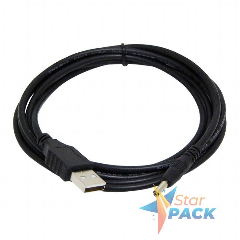 CABLU alimentare GEMBIRD, pt. HUB USB, USB la Jack Power 3.5 mm, 1.8m, negru