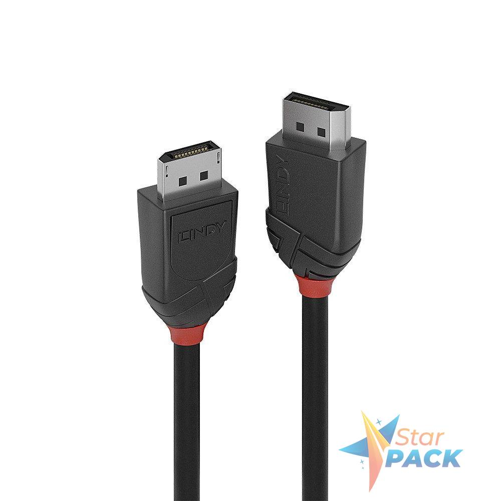 Cablu Lindy DisplayPort 1.2, 3m, negru