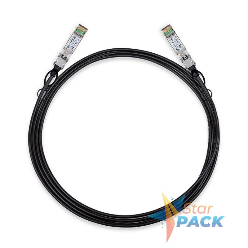 Cablu TP-Link 3 Metri 10G SFP+ Direct Attach, 10G SFP+ conector la ambele capete
