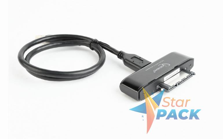 CABLU USB GEMBIRD adaptor, USB 3.0 la S-ATA, 30cm, adaptor USB la HDD S-ATA 2.5, negru