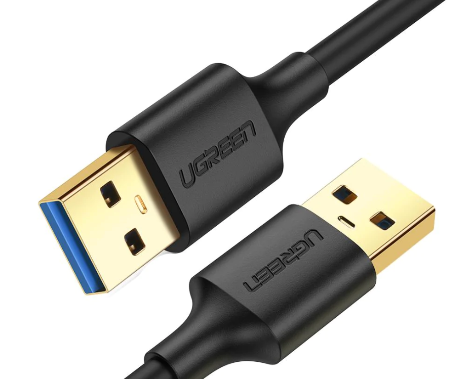 CABLU USB Ugreen pt. PC sau alte device-uri, US128 USB 3.0 la USB 3.0, 1m, negru,  - 6957303813704