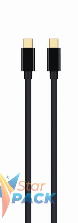 CABLU video GEMBIRD, Mini-DisplayPort la Mini-DisplayPort, 1.8m, rezolutie maxima 4K UHD la 30 Hz, negru