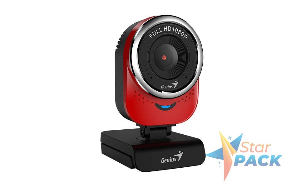 CAMERA WEB GENIUS  senzor 1080p Full-HD cu rezolutie video 1920x1080, QCam 6000, microfon, red