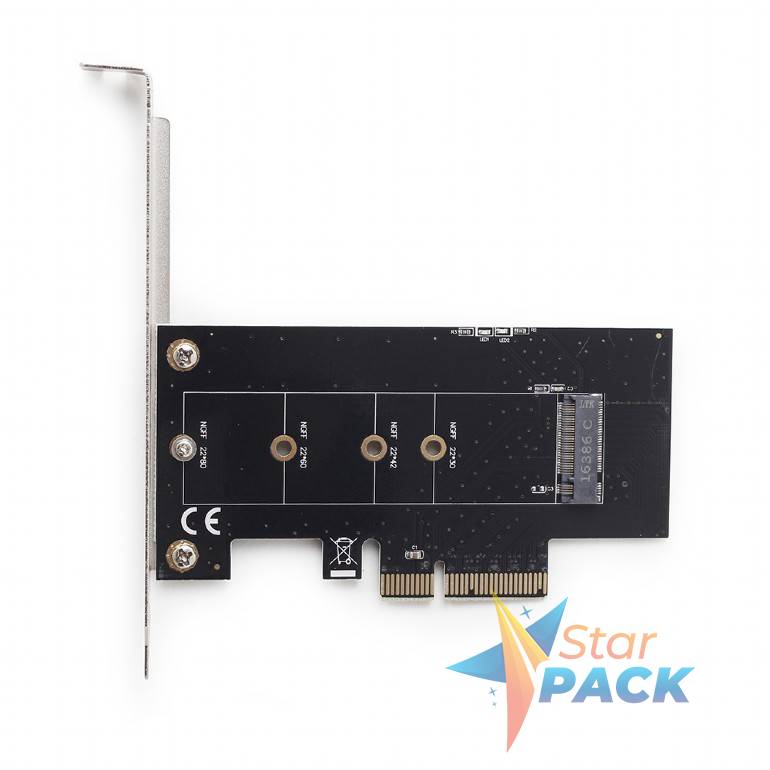 CARD adaptor GEMBIRD, PCI-Express la M.2 SSD, low profile