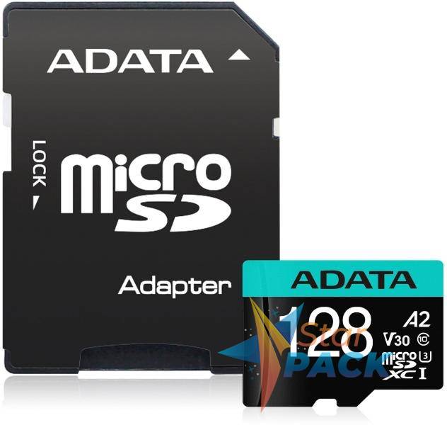 CARD MicroSD ADATA, 128 GB, microSDHC, clasa 10, standard UHS-I U3