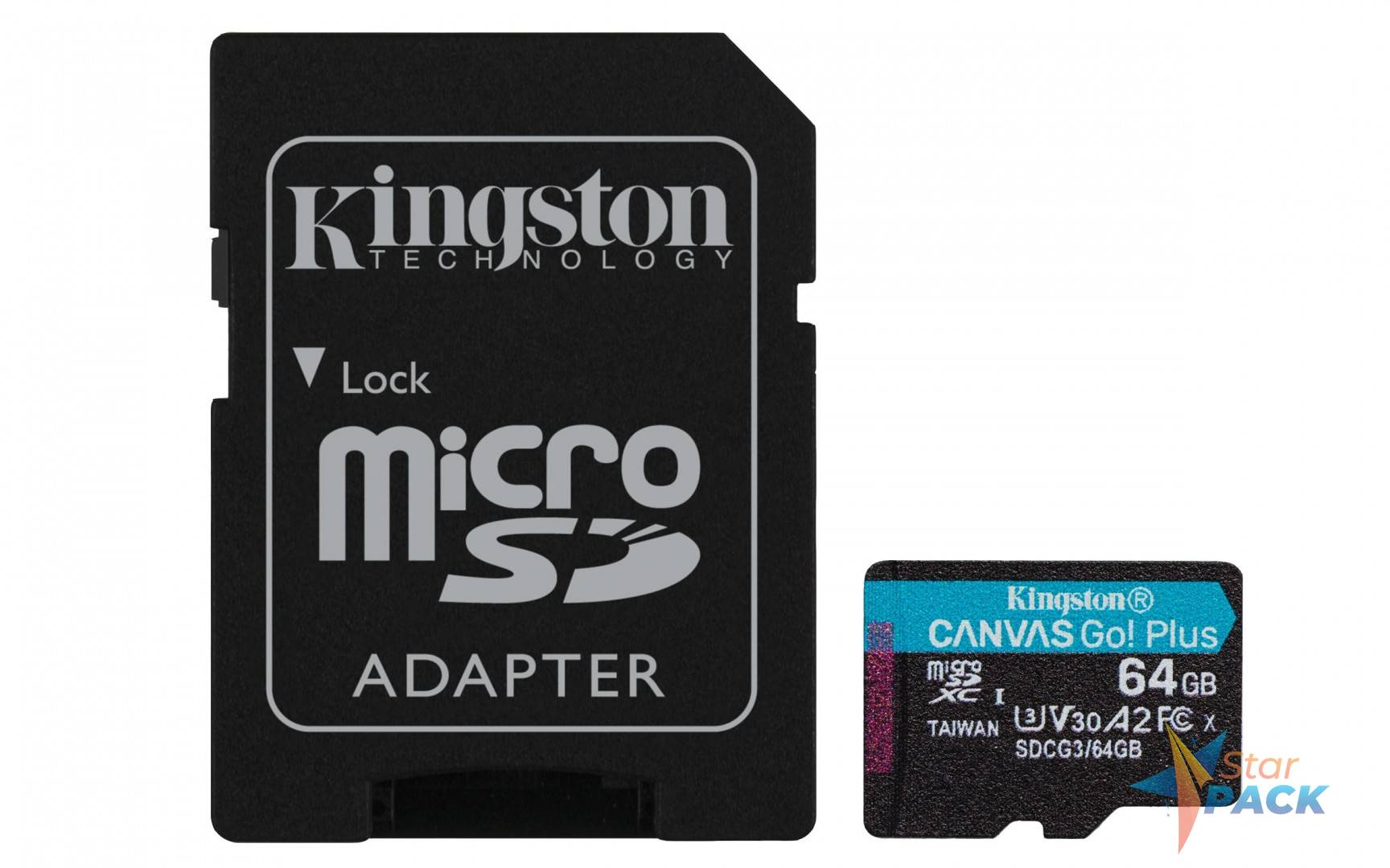 CARD MicroSD KINGSTON, 64 GB, microSDXC, clasa 10, standard UHS-I U3