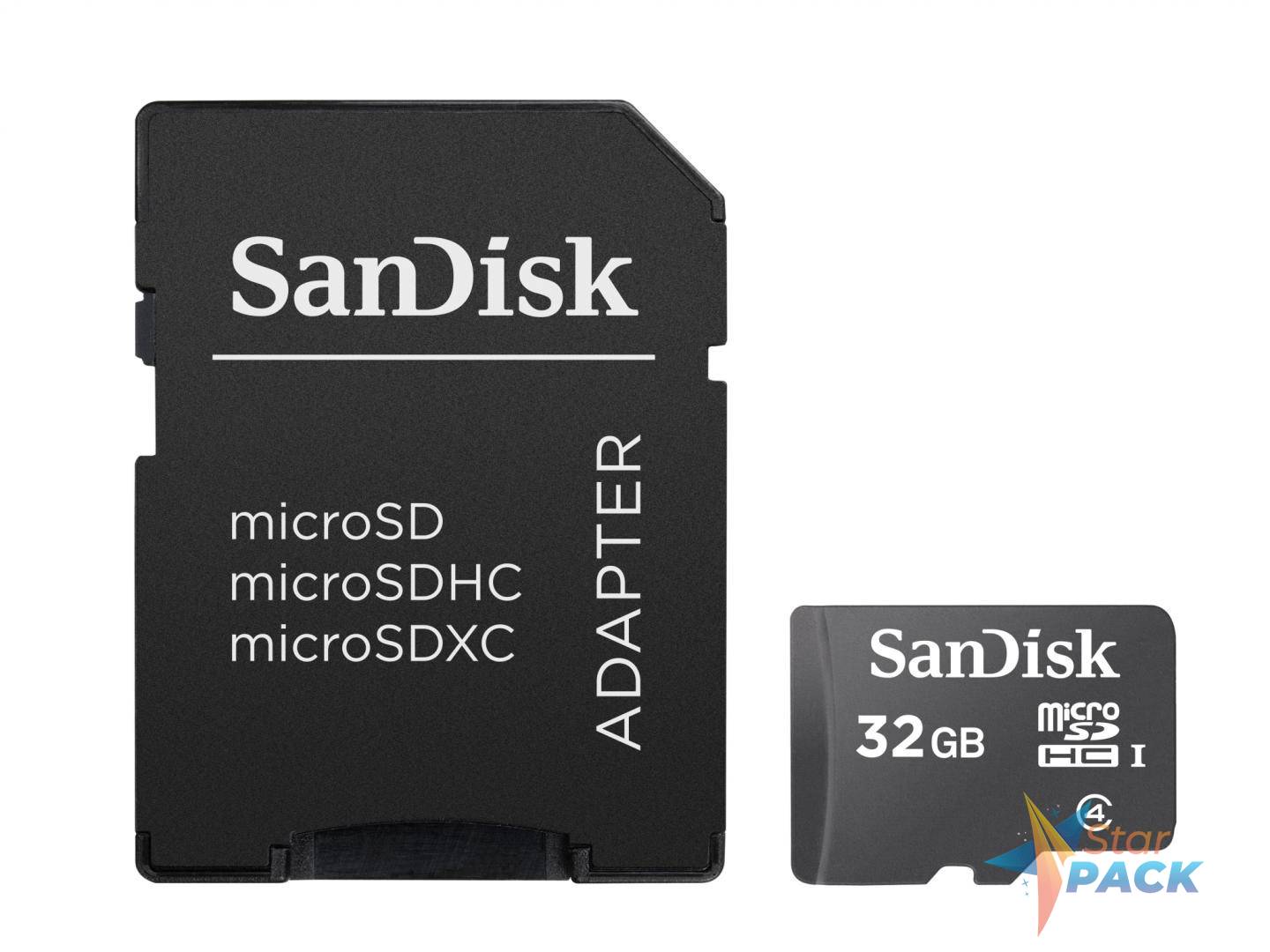CARD MicroSD SANDISK, 32 GB, microSDHC, clasa 4