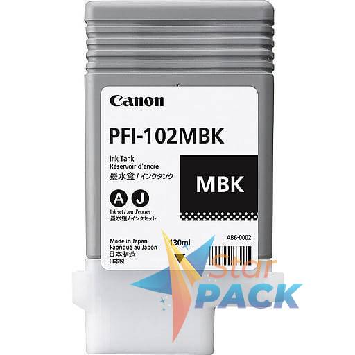 Cartus Cerneala Original Canon Black, PFI-120MBK, pentru IPF TM-200|TM-205|TM-300|TM-305, 130ml