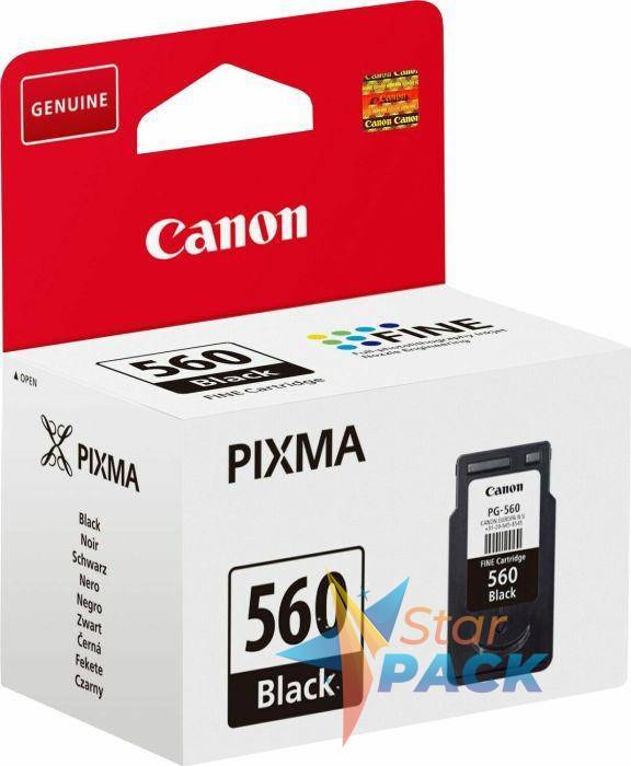 Cartus Cerneala Original Canon Black, PG-560, pentru Pixma TS5350|TS5351|TS5352, 180