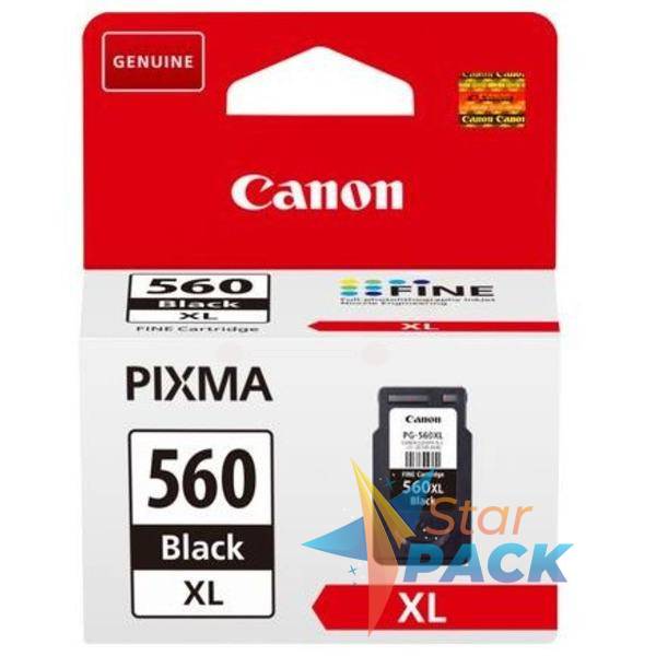 Cartus Cerneala Original Canon Black, PG-560XL, pentru Pixma TS5350|TS5351|TS5352, 400