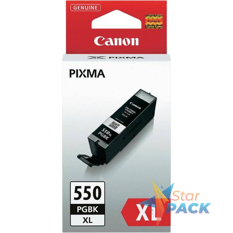 Cartus Cerneala Original Canon Black, PGI-550XL, pentru Pixma IP-7250|8750|IX-6850|MG-5450|5550|5650|6350|6450|6650|7150|7550|MX-725|925, 22ml