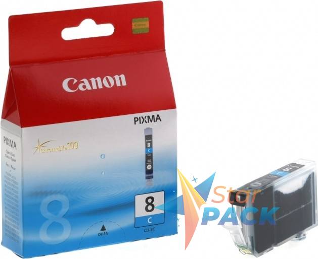 Cartus Cerneala Original Canon Cyan, CLI-8C, pentru IP4200