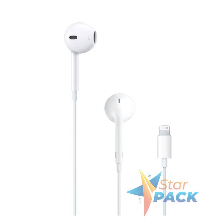 Casti Apple Earpods with Lightning Connector  White