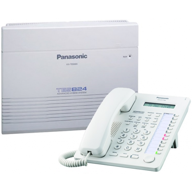 Centrala telefonica KX-TES824CE si  telefon proprietar KX-AT7730NE Panasonic