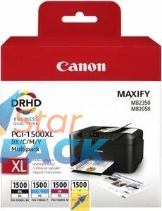 Combo-Pack  Original Canon CMYK, PGI-1500XLMULTI, pentru Maxify MB2050|MB2150|MB2350|MB2750