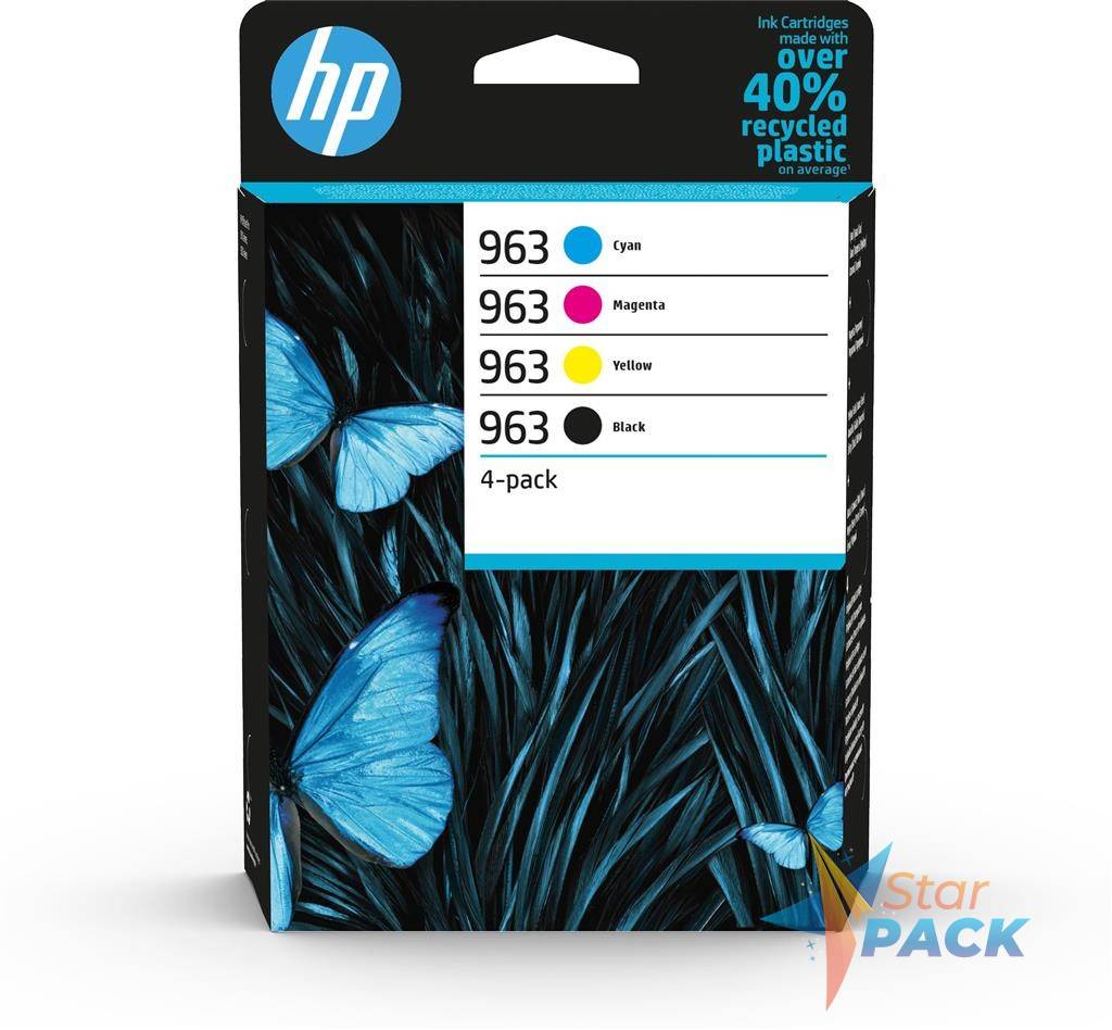 Combo-Pack Original HP CMYK, nr.963, pentru OfficeJet Pro 9010|9013|9014|9020|9023