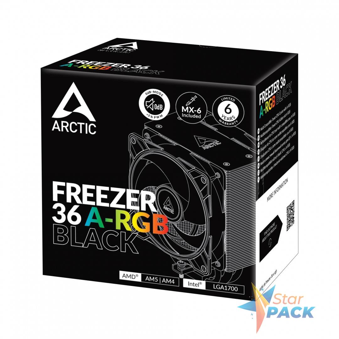 COOLER Arctic Freezer 36 A-RGB,racire aer, HDT heatpipe, skt. Intel LGA 1700, AMD AM5/AM4, fan 120mm, LED ARGB