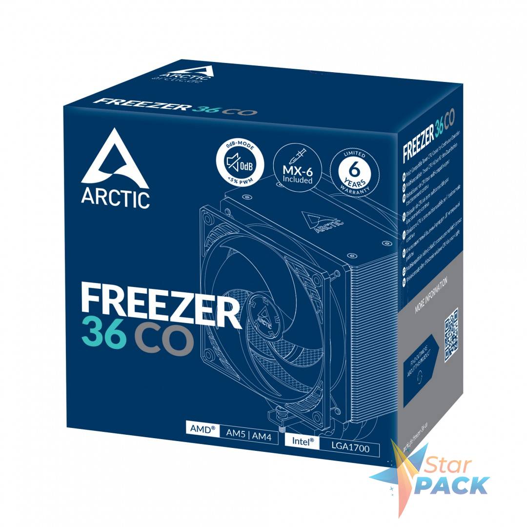 COOLER Arctic Freezer 36 CO,racire aer, HDT heatpipe, skt. Intel LGA 1700, AMD AM5/AM4, fan 120mm