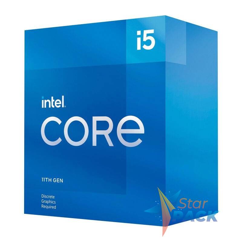 CPU INTEL i5-11400F, skt LGA 1200, Core i5, frecventa 2.6 GHz, turbo 4.4 GHz, 6 nuclee, putere 65 W