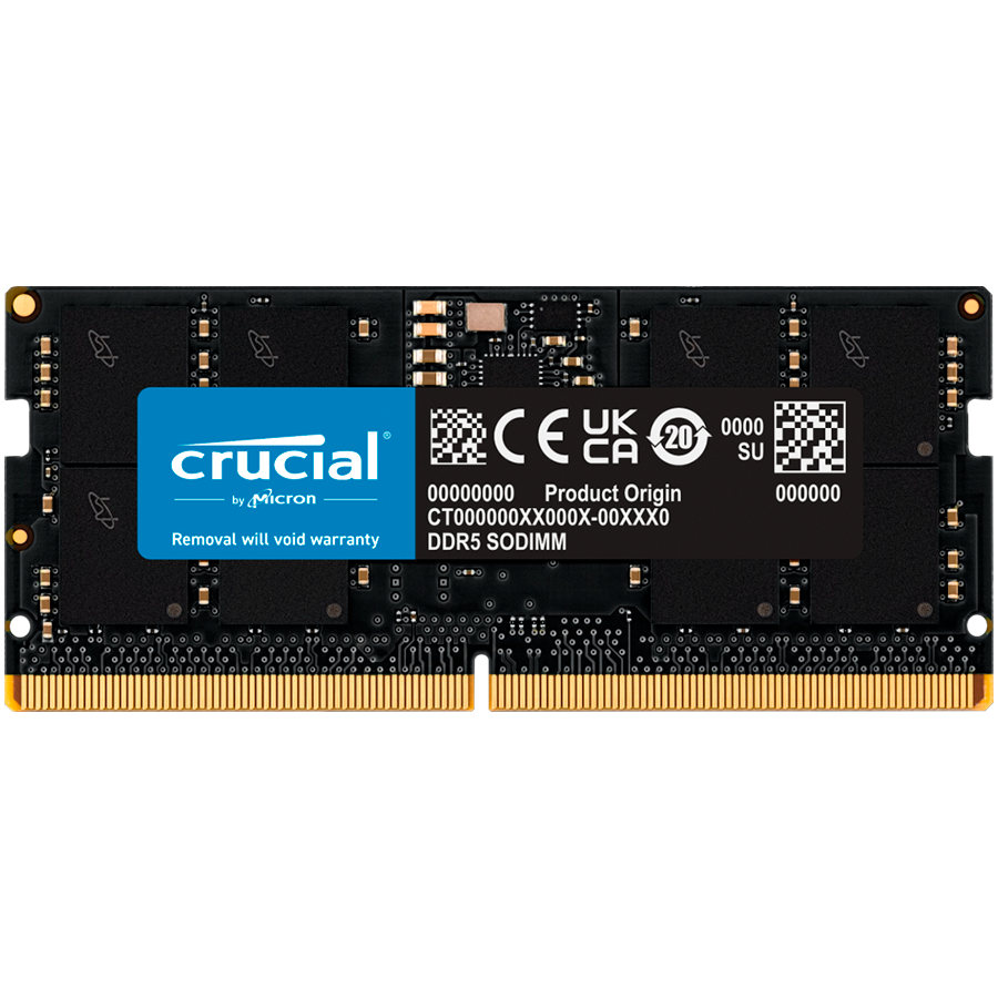 CRUCIAL 16GB DDR5-4800 SODIMM CL40 