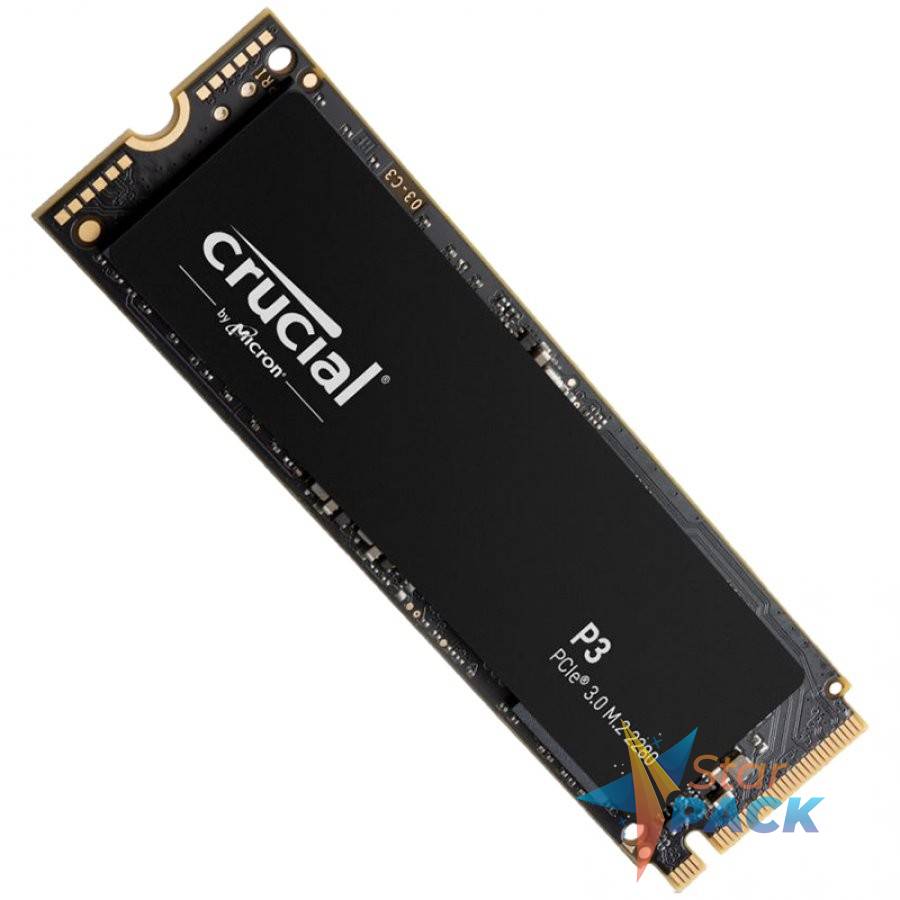 Crucial SSD P3 1000GB/1TB M.2 2280 PCIE Gen3.0 3D NAND, R/W: 3500/3000 MB/s, Storage Executive + Acronis SW included