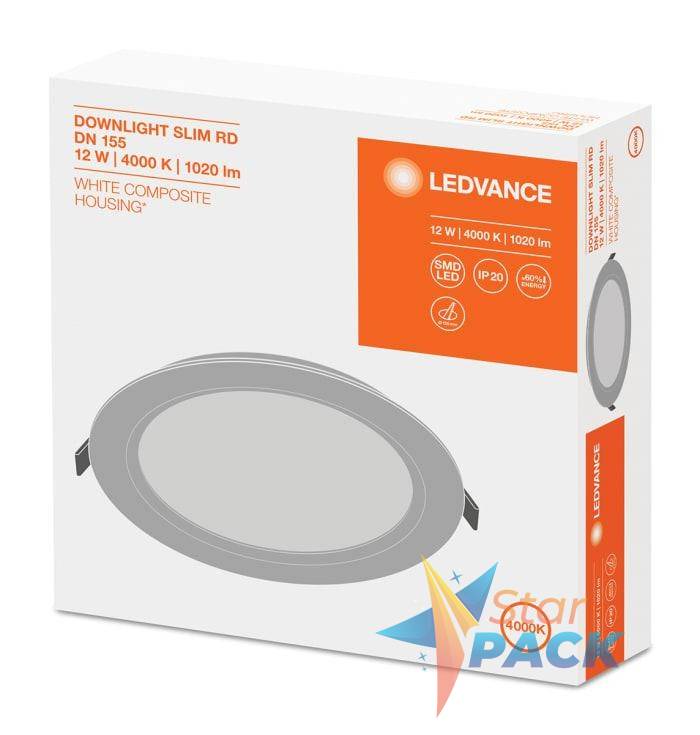 Downlight, LED, 12 W, 240 VAC, Cool Whit