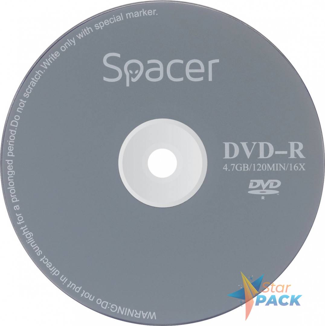 DVD-R SPACER  4.7GB, 120min, viteza 16x,  1 buc, plic,  8115 001 001 157227.0