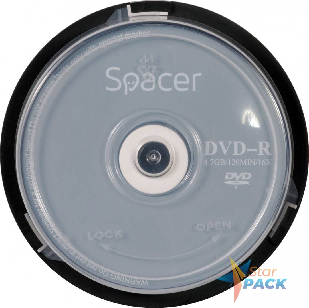 DVD-R SPACER  4.7GB, 120min, viteza 16x,  10 buc, spindle,  45501039 / 18842 001 001 / 166557