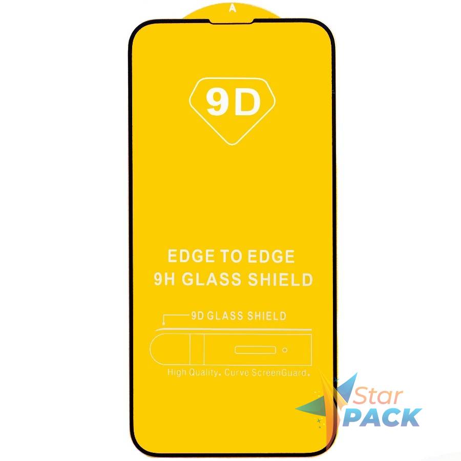 FOLIE STICLA  Spacer pentru Iphone 13 Mini, grosime 0.3mm, acoperire totala ecran, strat special anti-ulei si anti-amprenta, Tempered Glass, sticla 9D, duritate 9H