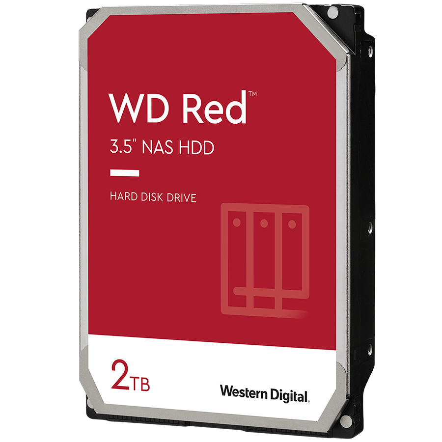 HDD NAS WD Red Plus 2TB CMR, 3.5, 64MB, 5400 RPM, SATA, TBW: 180  