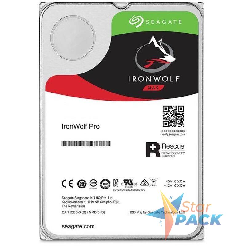 HDD SEAGATE 4 TB, IronWolf PRO, 7.200 rpm, buffer 256 MB, pt. NAS