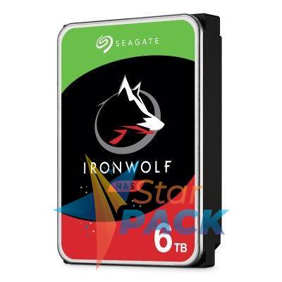 HDD SEAGATE 6 TB, IronWolf, 5.400 rpm, buffer 256 MB, pt. NAS