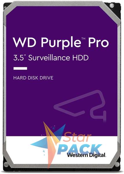 HDD WD 10TB, Purple Pro, 7.200 rpm, buffer 256 MB, pt supraveghere