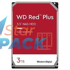 HDD WD 3TB, Red Plus, 5.400 rpm, buffer 128 MB, pt NAS
