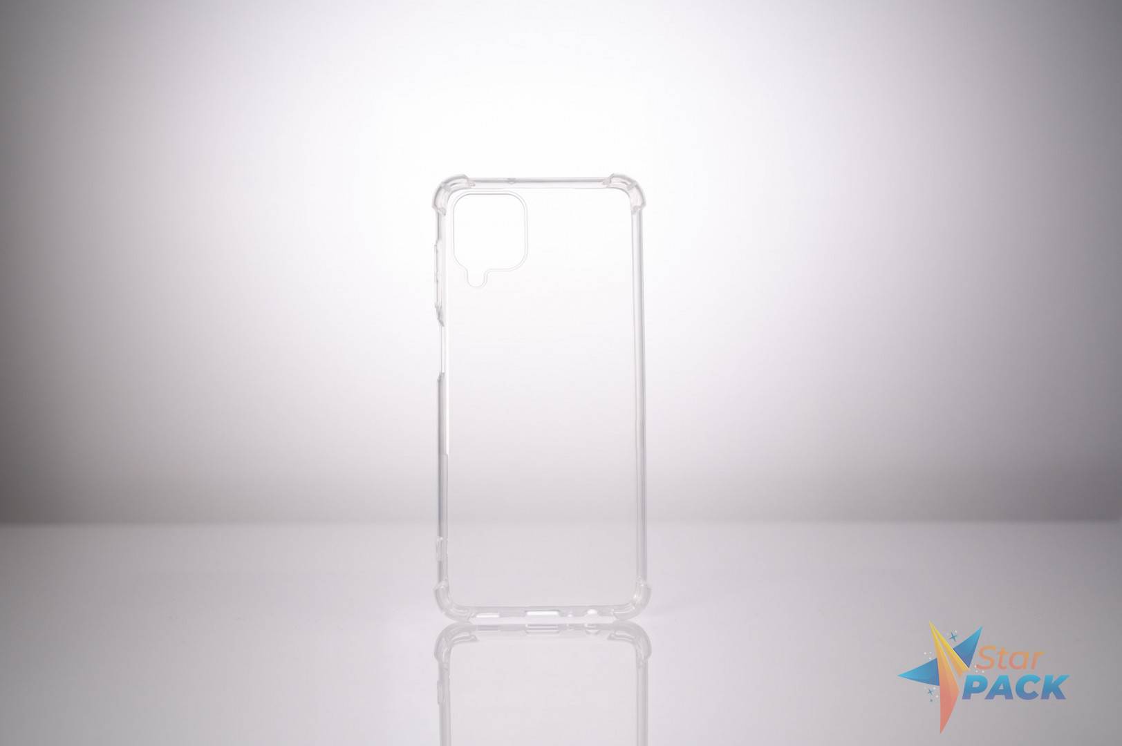 Husa Samsung Galaxy A12 Spacer, transparenta, grosime 1.5mm, protectie suplimentara antisoc la colturi, material flexibil TPU
