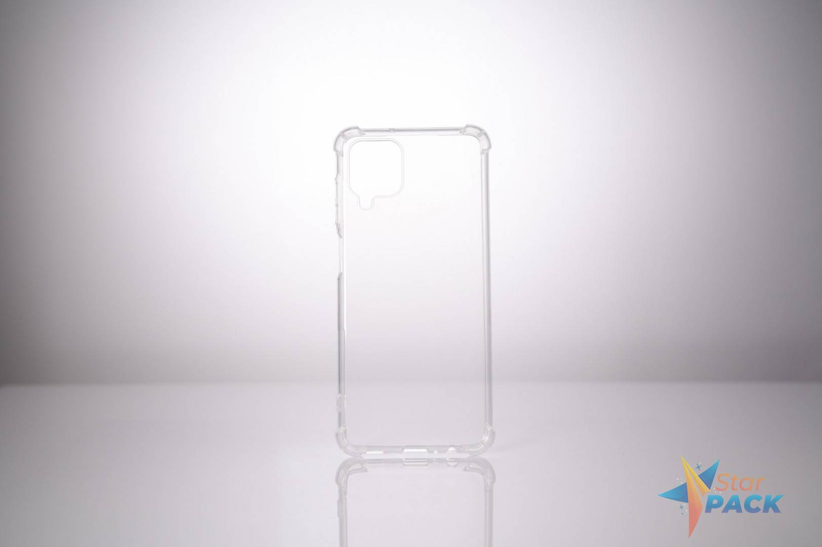 Husa Samsung Galaxy M12 Spacer, transparenta, grosime 1.5mm, protectie suplimentara antisoc la colturi, material flexibil TPU