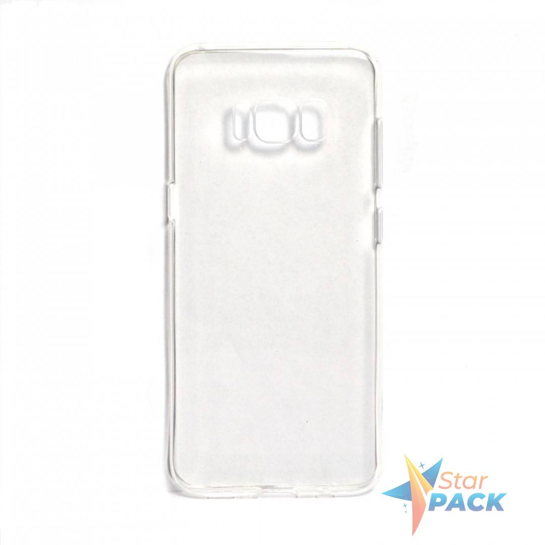 Husa Samsung S8 Spacer, transparenta, grosime 1 mm, material flexibil TPU