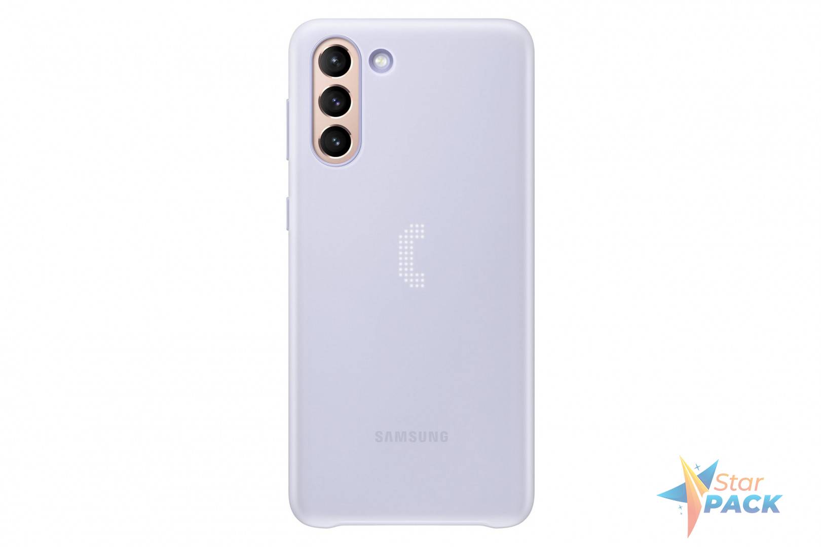 HUSA Smartphone Samsung, pt Galaxy S21+, tip smart book cover, poliuretan, Smart LED View, mov