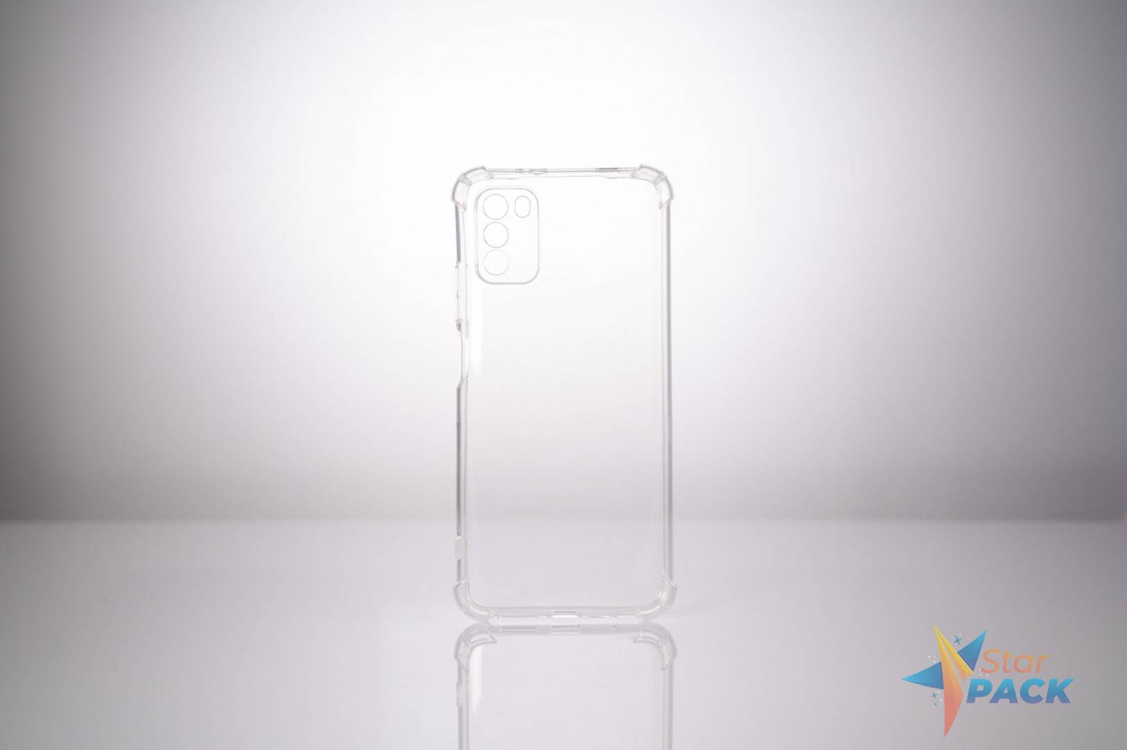 Husa Xiaomi Pocophone M3 Spacer, transparenta,  grosime 1.5mm, protectie suplimentara antisoc la colturi, material flexibil TPU S